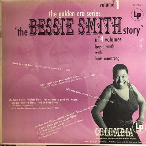 Bessie Smith With Louis Armstrong : The Bessie Smith Story - Vol.1 (LP, Comp, Mono, RE)