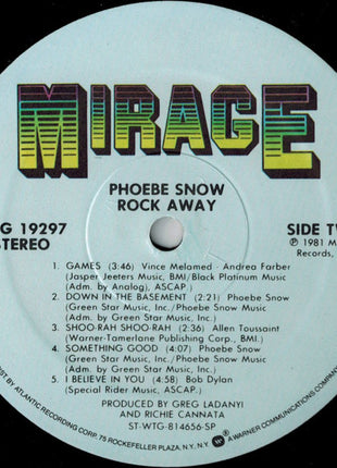 Phoebe Snow : Rock Away (LP, Album, SP )