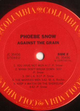Phoebe Snow : Against The Grain (LP, Album)