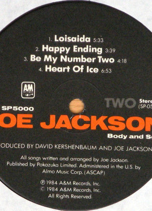 Joe Jackson : Body And Soul (LP, Album, Ind)