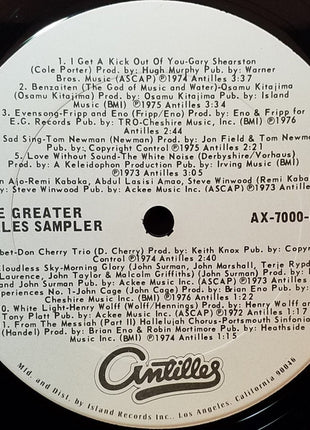 Various : The Greater Antilles Sampler (LP, Smplr, Ter)