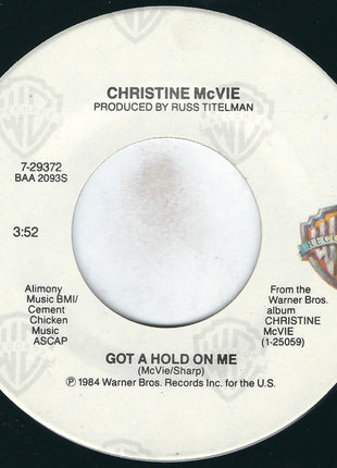 Christine McVie : Got A Hold On Me (7", Single, Spe)