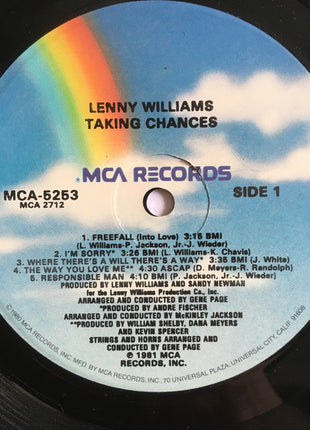 Lenny Williams : Taking Chances (LP, Album, Glo)