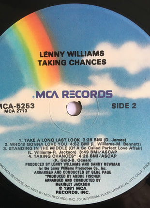 Lenny Williams : Taking Chances (LP, Album, Glo)