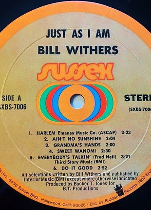 Bill Withers : Just As I Am (LP, Album, Mon)