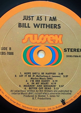 Bill Withers : Just As I Am (LP, Album, Mon)
