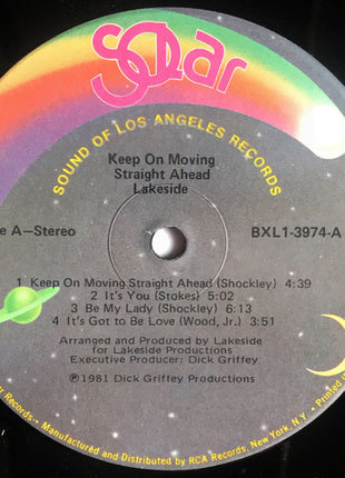 Lakeside : Keep On Moving Straight Ahead (LP, Album)