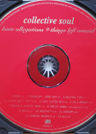 Collective Soul : Hints Allegations And Things Left Unsaid (CD, Album, SRC)