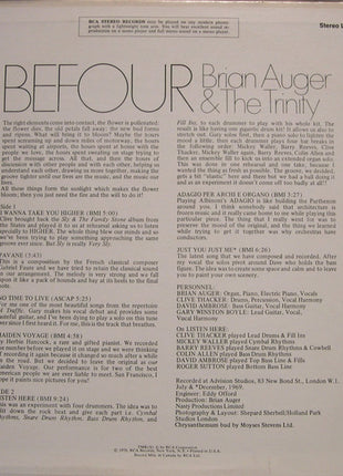 Brian Auger & The Trinity : Befour (LP, Album, Roc)