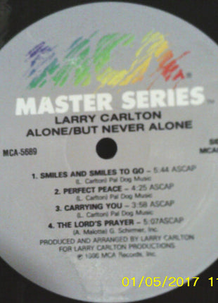 Larry Carlton : Alone/But Never Alone (LP, Album, Aud)