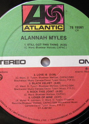 Alannah Myles : Alannah Myles (LP, Album)
