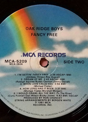 The Oak Ridge Boys : Fancy Free (LP, Album, Gat)