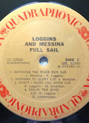 Loggins And Messina : Full Sail (LP, Album, Quad, Pit)