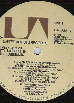 Patti LaBelle And The Bluebells : The Very Best Of Patti Labelle & The Bluebelles (LP, Comp, All)