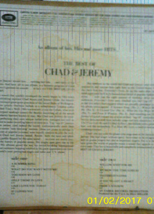 Chad & Jeremy : The Best Of Chad & Jeremy (LP, Comp,  )