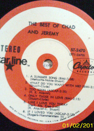 Chad & Jeremy : The Best Of Chad & Jeremy (LP, Comp,  )