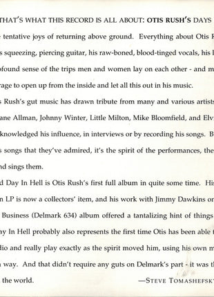 Otis Rush : Cold Day In Hell (CD, Album, RE)