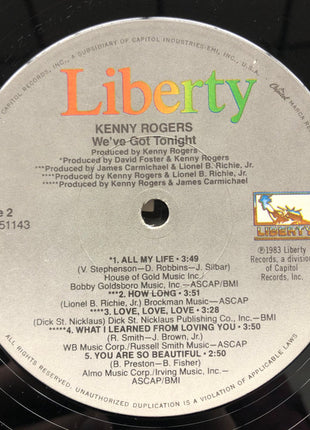 Kenny Rogers : We've Got Tonight (LP, Album, Win)