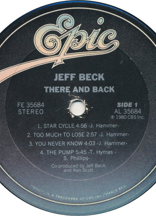 Jeff Beck : There & Back (LP, Album, Pit)