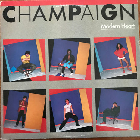 Champaign : Modern Heart (LP, Album, Pit)