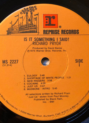 Richard Pryor : ...Is It Something I Said? (LP, Album, Jac)