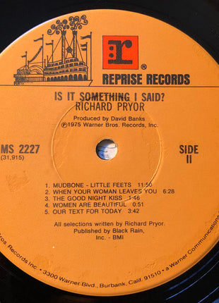 Richard Pryor : ...Is It Something I Said? (LP, Album, Jac)