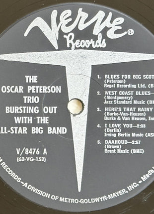 The Oscar Peterson Trio : Bursting Out With The All-Star Big Band! (LP, Album, Mono, MGM)