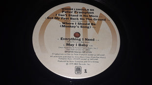 Peter Frampton : Where I Should Be (LP, Album)