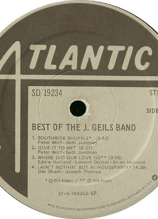 The J. Geils Band : Best Of The J. Geils Band (LP, Comp, Spe)