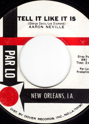 Aaron Neville : Tell It Like It Is / Why Worry (7", Single, Styrene, She)