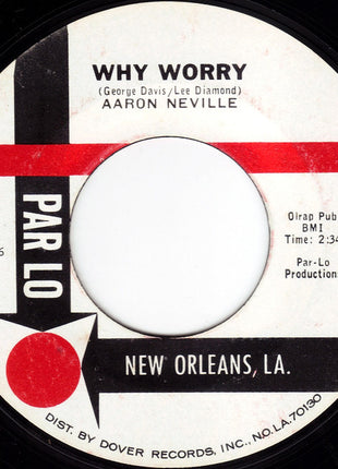 Aaron Neville : Tell It Like It Is / Why Worry (7", Single, Styrene, She)