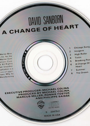 David Sanborn : A Change Of Heart (CD, Album)