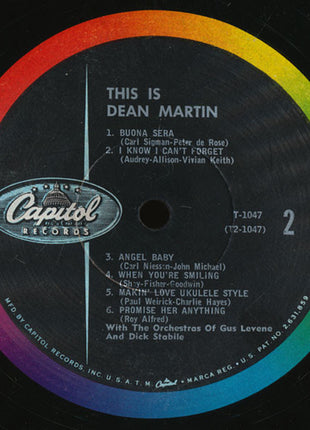 Dean Martin : This Is Dean Martin! (LP, Album, Mono, RP)