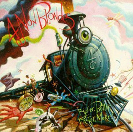 the album cover for 4 Non Blondes - Bigger Better Faster More