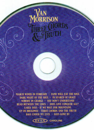 Van Morrison : Three Chords & The Truth (CD, Album)