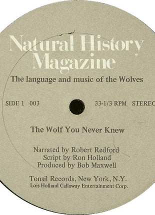 Robert Redford : The Language And Music Of The Wolves (LP)
