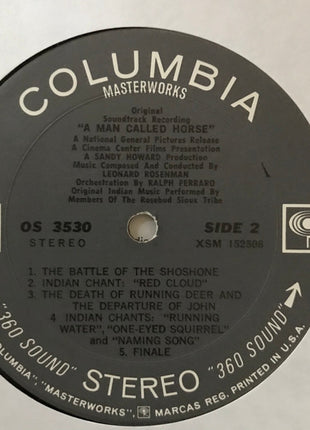 Leonard Rosenman : A Man Called Horse (Original Soundtrack Recording) (LP, Album, Pit)