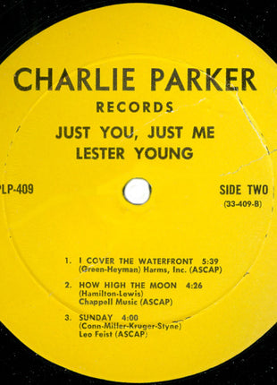 Lester Young : Just You, Just Me (LP, Album, Mono, RE)