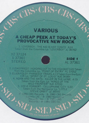 Various : Exposed: A Cheap Peek At Today's Provocative New Rock (2xLP, Comp, Smplr, Pit)