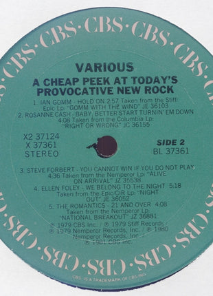 Various : Exposed: A Cheap Peek At Today's Provocative New Rock (2xLP, Comp, Smplr, Pit)