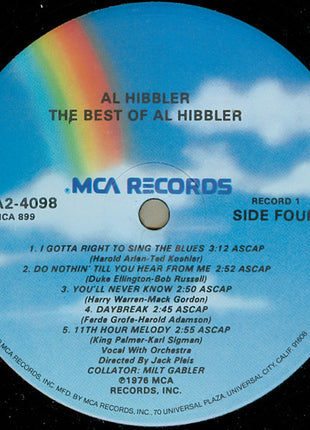 Al Hibbler : The Best Of Al Hibbler (2xLP, Comp)