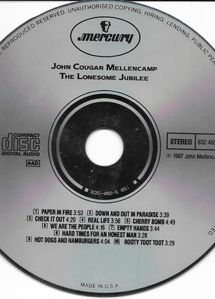 John Cougar Mellencamp : The Lonesome Jubilee (CD, Album)