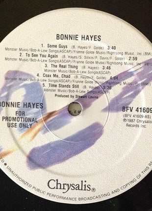 Bonnie Hayes : Bonnie Hayes (LP, Album, Promo)