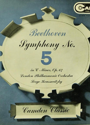 Ludwig van Beethoven - London Philharmonic Orchestra, Serge Koussevitzky : Symphony No. 5 In C Minor, Op. 67 (LP, Album, Mono, RE, RP)