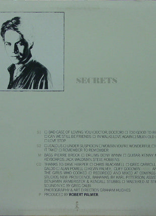 Robert Palmer : Secrets (LP, Album, Win)