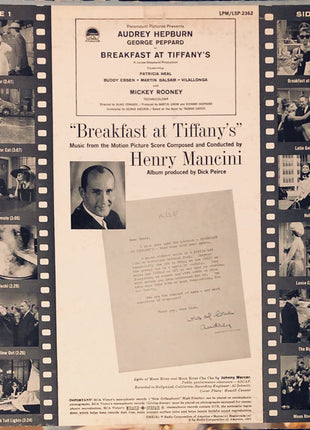 Henry Mancini : Breakfast At Tiffany's (Music From The Motion Picture Score) (LP, Album, Roc)