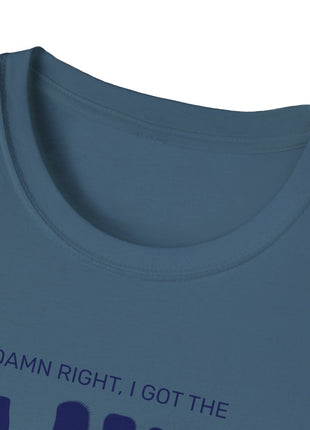 Damn Right, I Got the Blues T-Shirt | Retro Text Tee, Music Mood