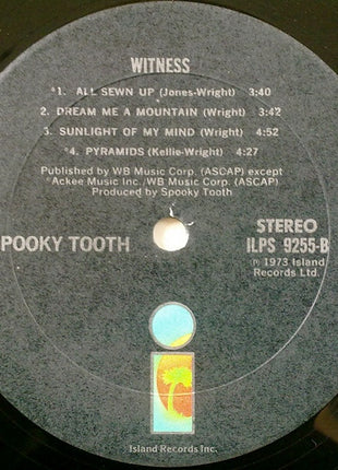 Spooky Tooth : Witness (LP, Album, RE, Mon)