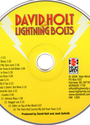 David Holt & The Lightning Bolts : David Holt & The Lightning Bolts (CD, Album)