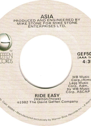 Asia (2) : Heat Of The Moment (7", Single, Win)